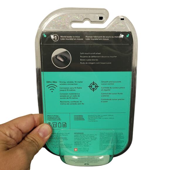 Logitech M317 Wireless Mouse 2.4GHz USB Nano Receiver Portable Computer PC - Picture 3 of 4